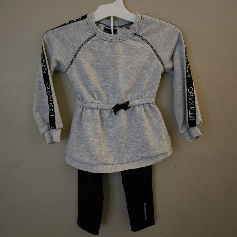 Calvin Klein Gray and Black Kids Outfit